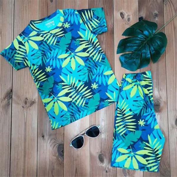 ست تیشرت شلوارک راحتی هاوایی راحتی | تابستانی | فروشکده